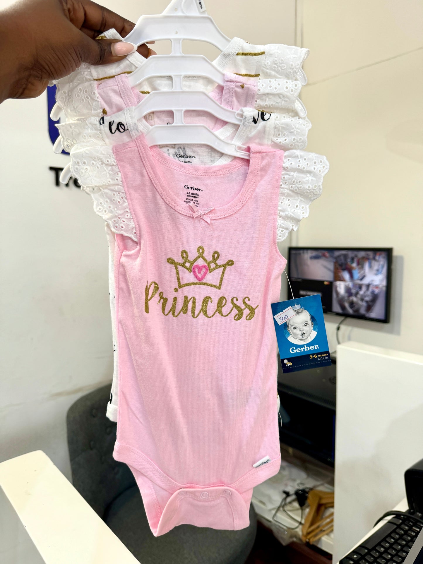 Gerber Princess 4-Pack Onesies