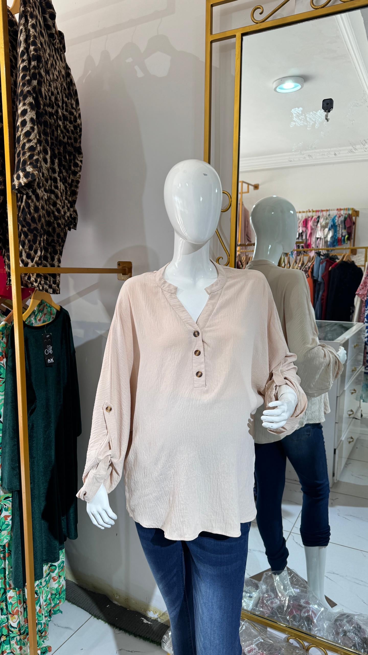 Maternity/Nursing Button Front Loose Shirt For Pregnant Women