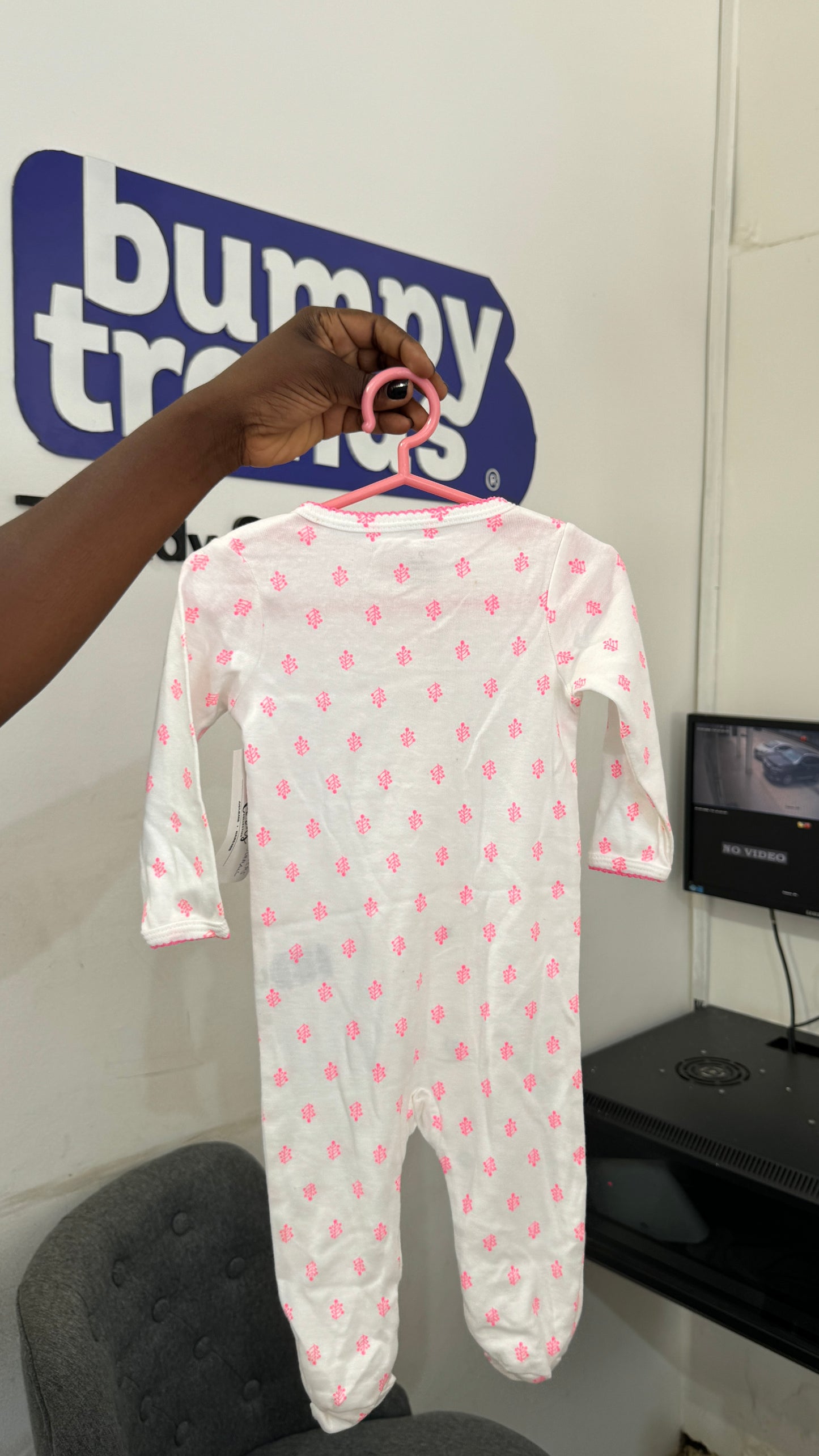 Carters Pink Print Sleepsuit