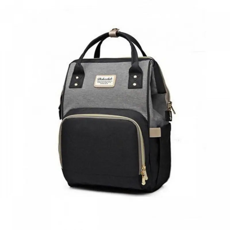 Dokoclub Black and Grey Diaper Backpack
