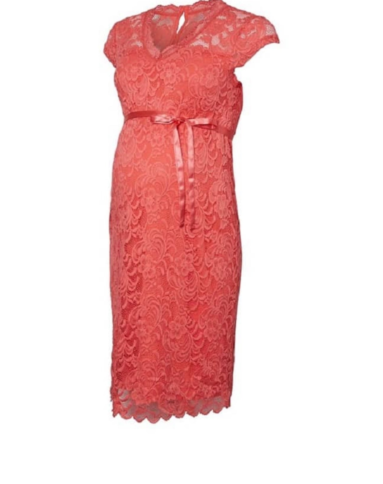 Stretch Lace Maternity Shift Dress