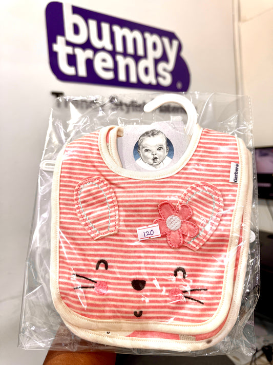 Gerber Red 2 pack Bib Set