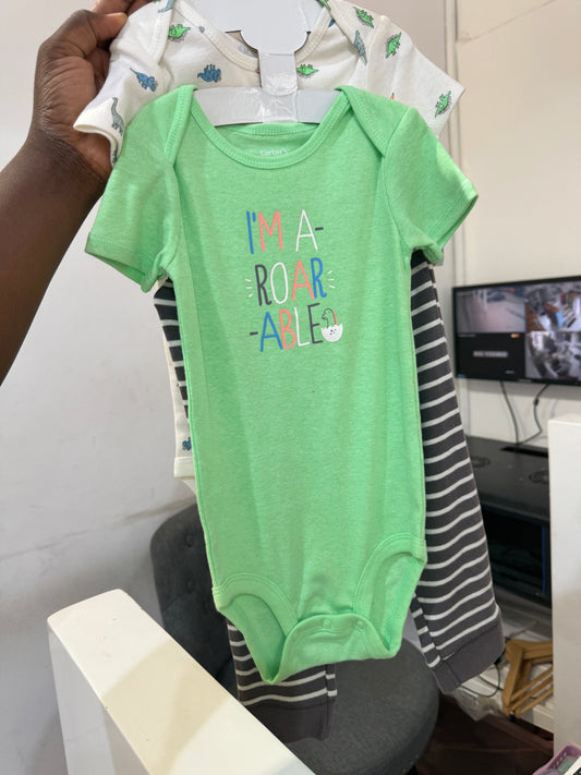 Gerber 3 Pack Bodysuit and Leggings Set