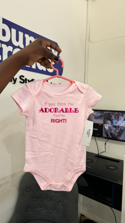 Kidgets Girls Inscription Bodysuit