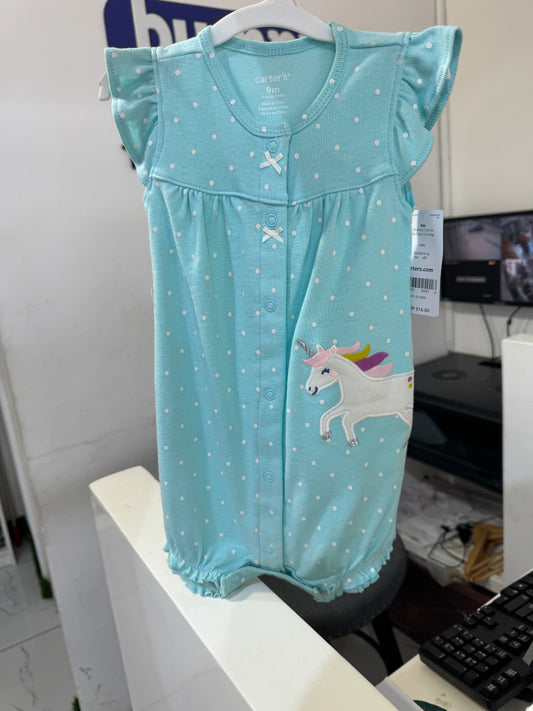 Carters Buttoned Unicorn Bodysuit