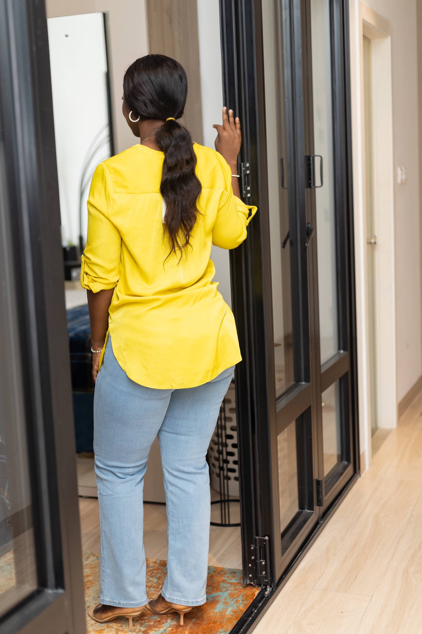 Yellow Maternity/Nursing Shirt