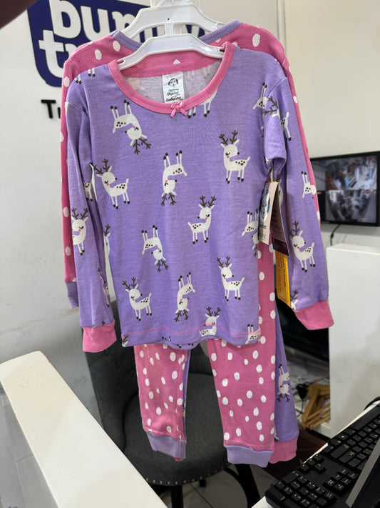 Gerber 4 piece Purple and Pink Top and Leggings Set
