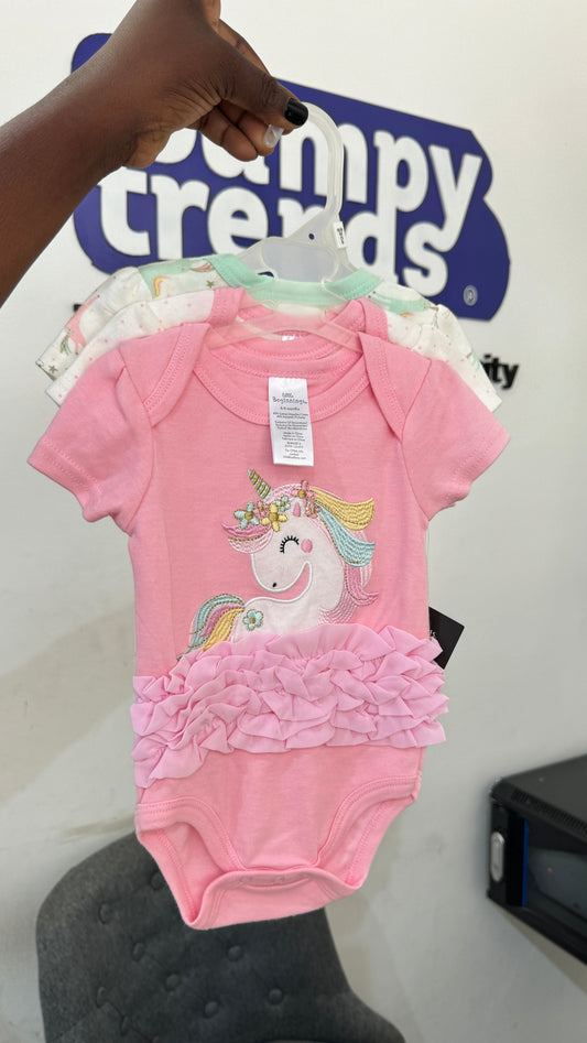 Little Beginnings 3 Pack Bodysuit Set