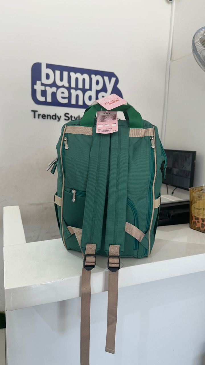Lovtis Green Diaper Backpack