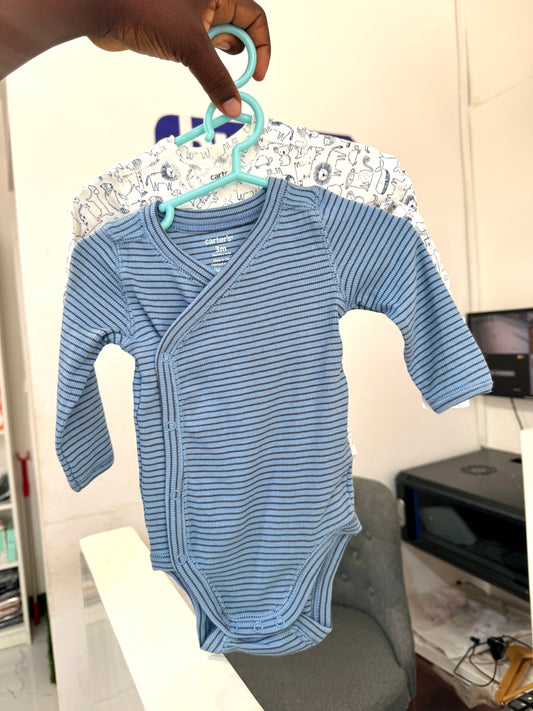 Carters 2 pack Clip Button Bodysuit