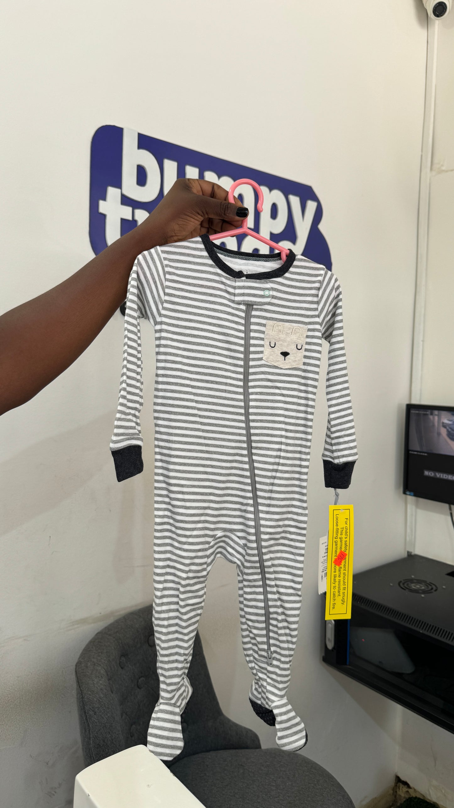 Cloud Print 3pc Sleepsuit Set