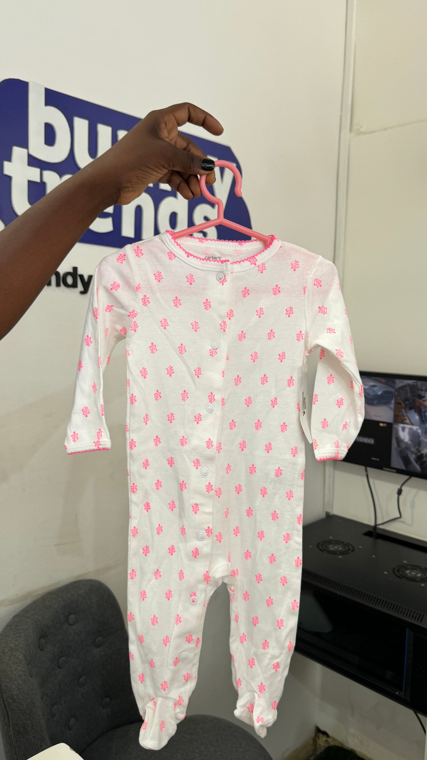 Carters Pink Print Sleepsuit