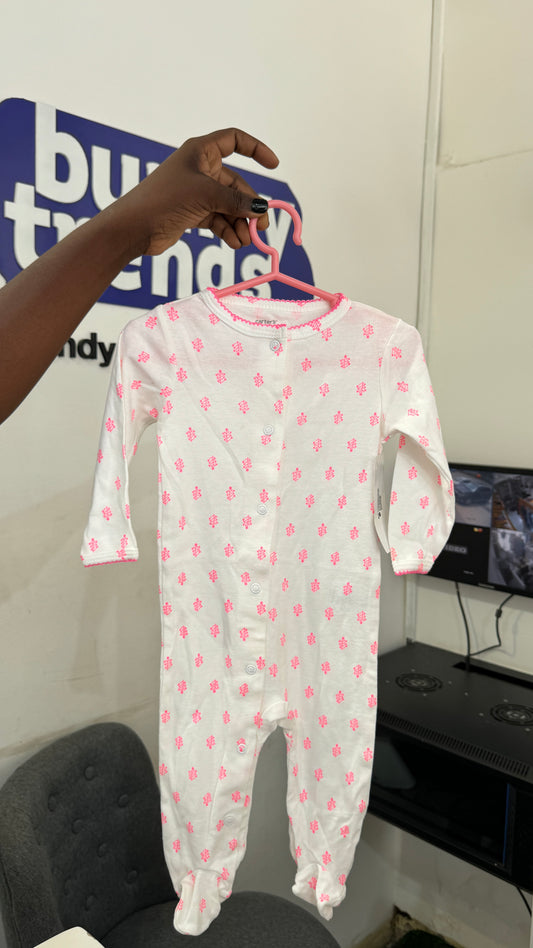 Carters Pink Print Sleepsuit