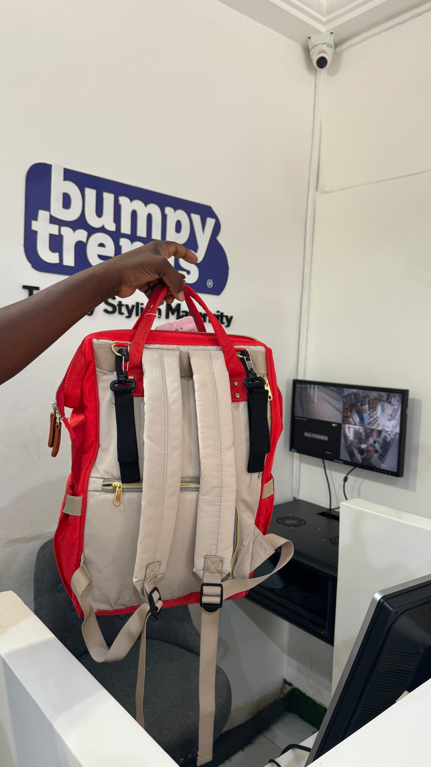 Dokoclub Red Diaper Backpack