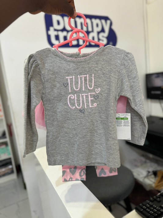 Gerber “Tutu Cute” Top and Tutu Leggings Set