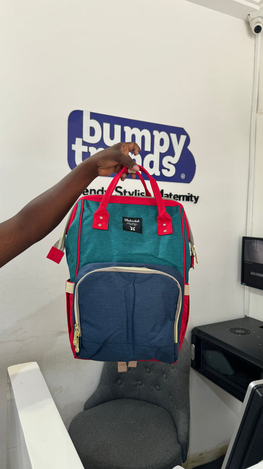 Dokoclub Green/ Navy Diaper Backpack