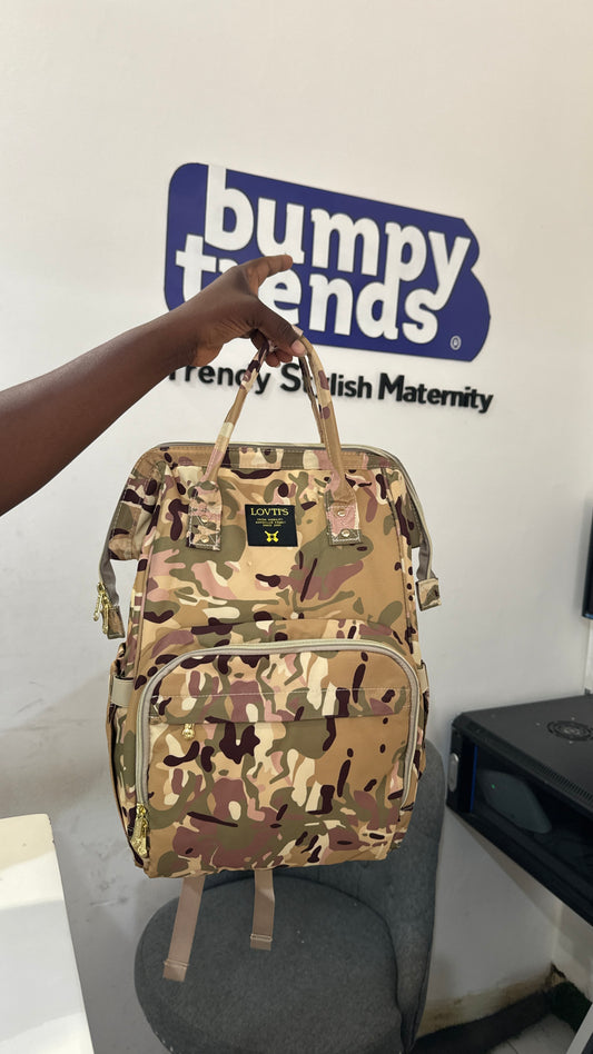 Lovtis Camouflage Diaper Backpack