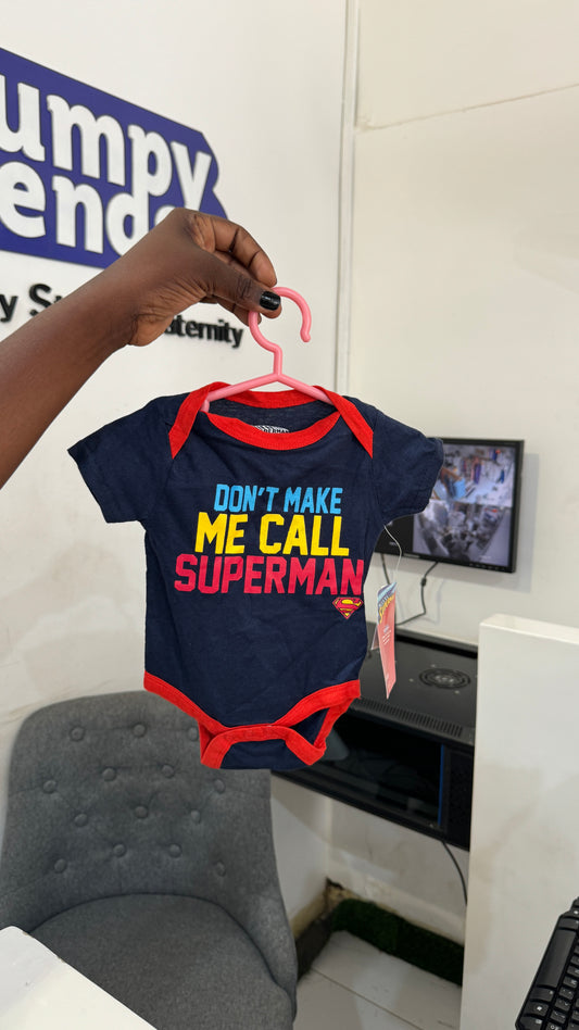Superman “Don’t Make Me Call Superman” Bodysuit