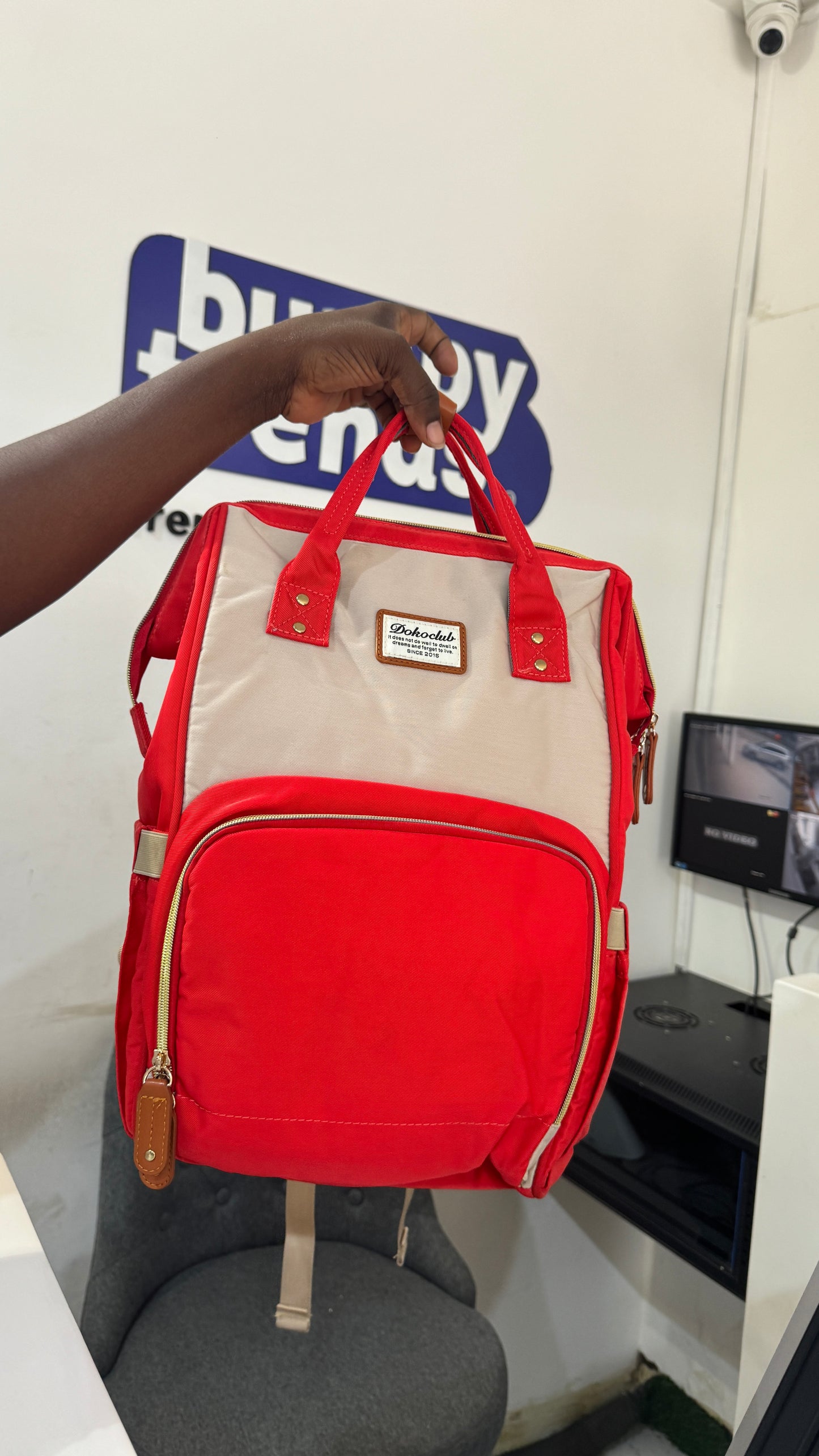 Dokoclub Red Diaper Backpack