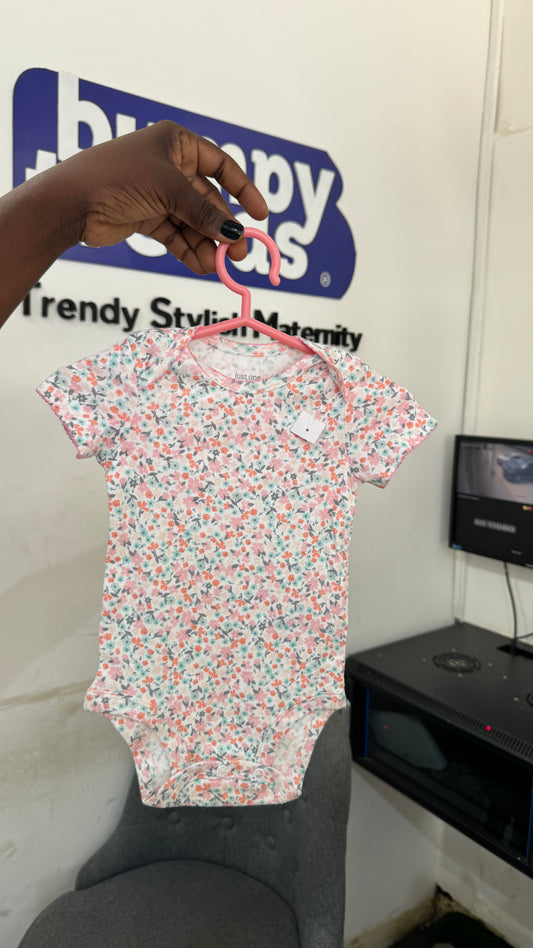 Carters Pink Floral Bodysuit