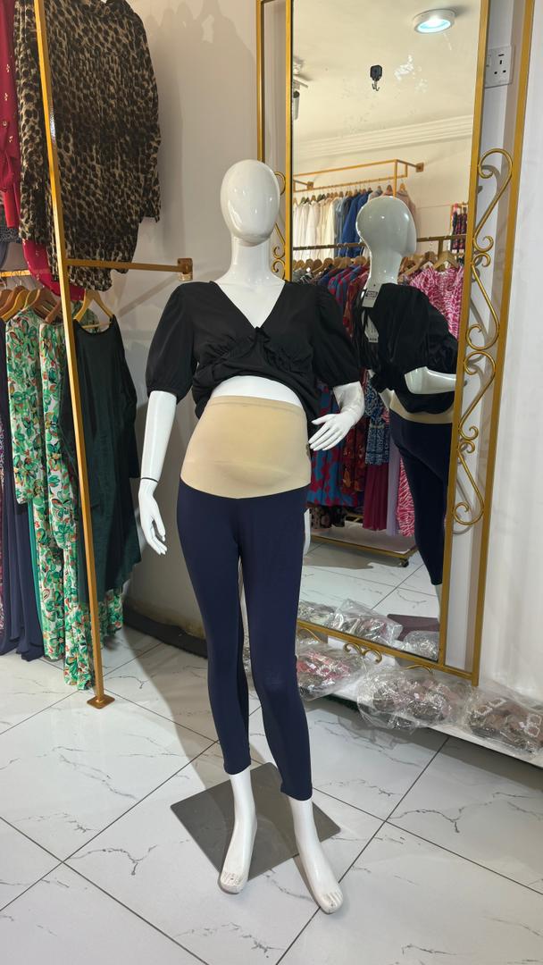Navy Blue Maternity Leggings