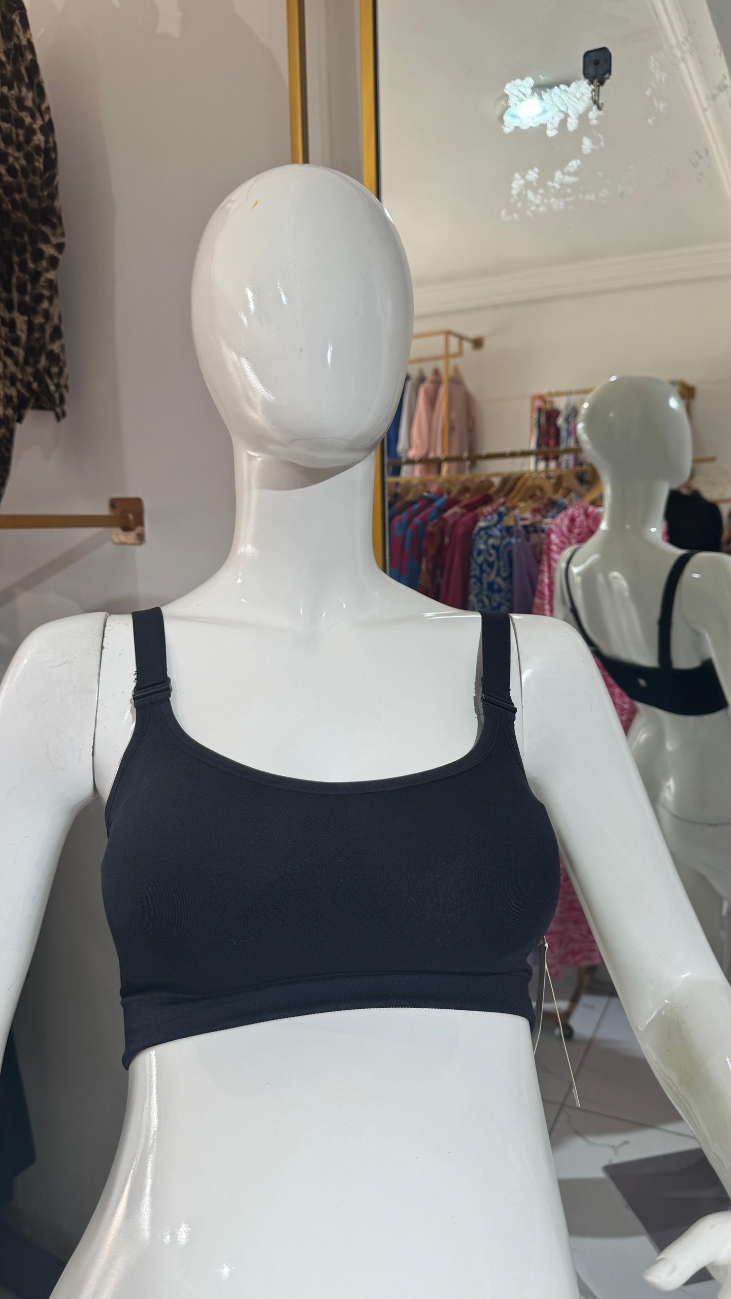 Maternity/Nursing Sports Bra in Black for Pregnant Women