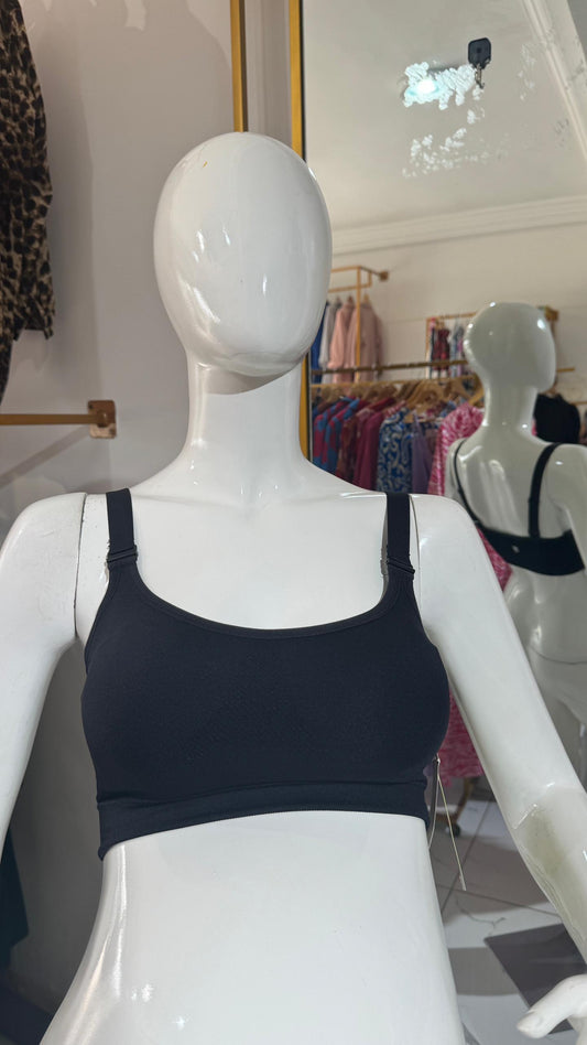 Maternity/Nursing Sports Bra in Black for Pregnant Women