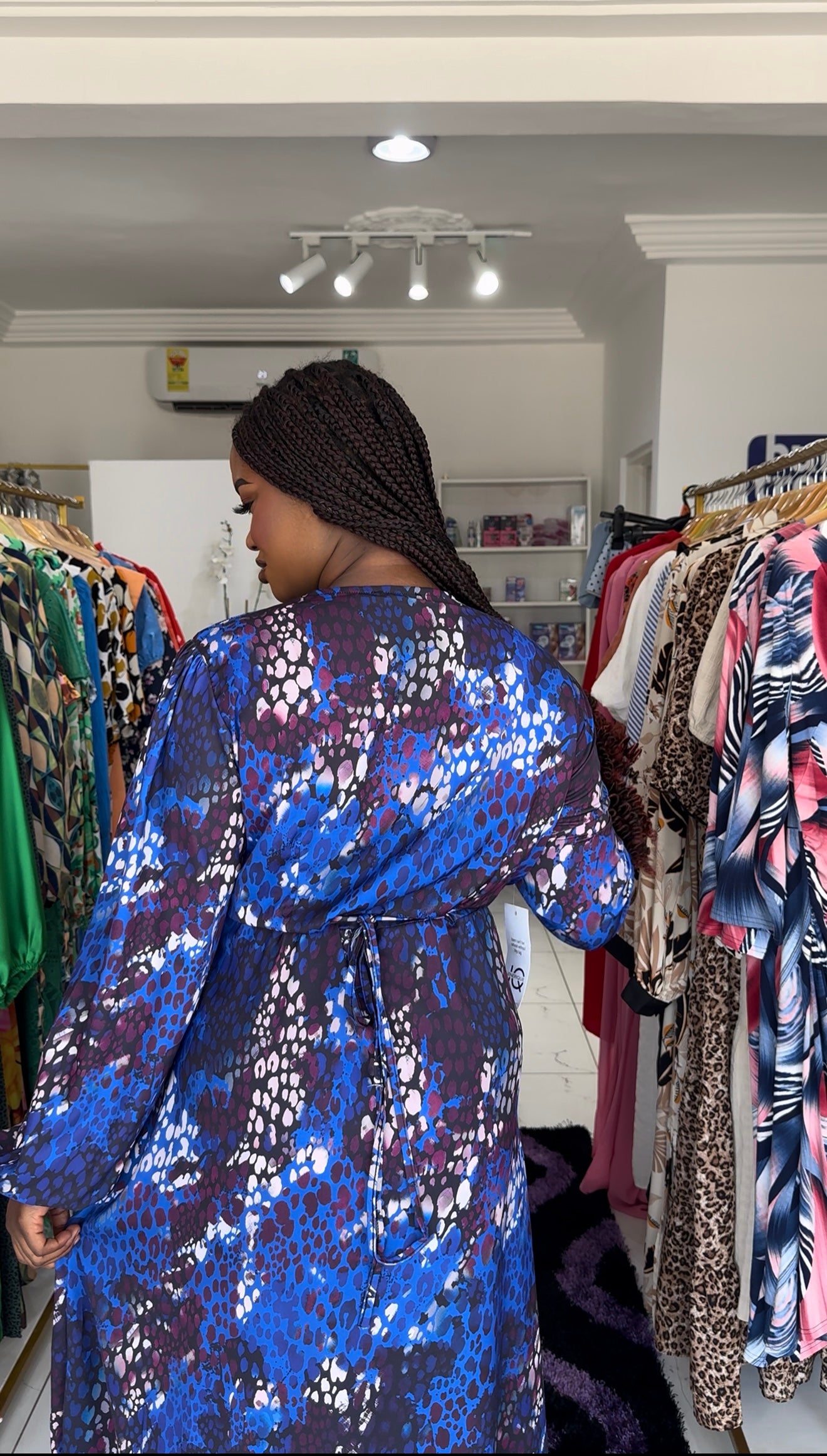 Long Sleeve Full Wrap Belted Dress