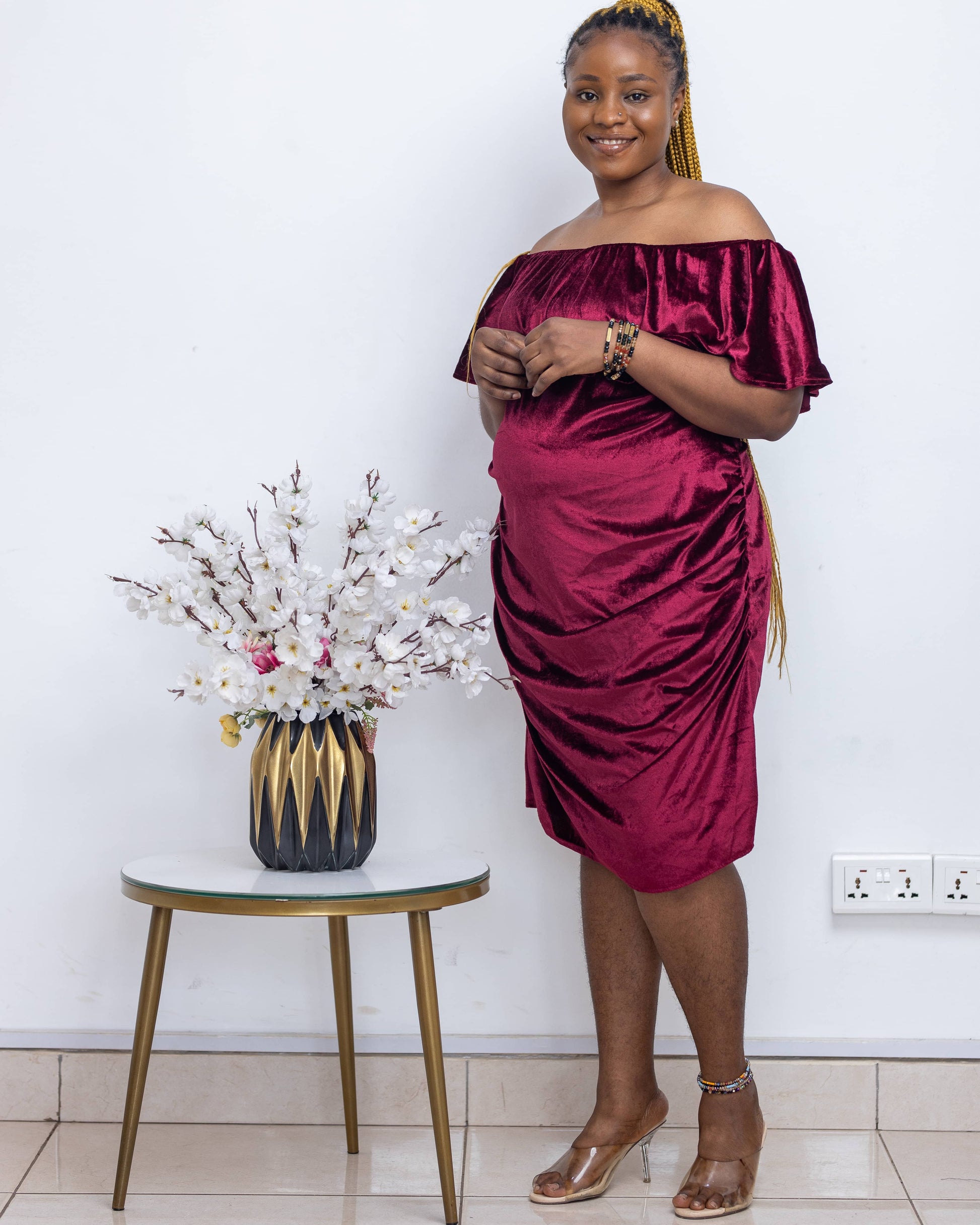 Bardot Burgundy Velvet Maternity Dress Bumpy Trends Maternity Bardot Burgundy Velvet Maternity Dress Bumpy Trends Maternity